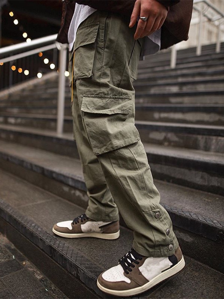 Cargo Pants Men 2021 Hip Hop Streetwear Jogger Pant FashionTrousers Gyms Fitness Casual Joggers 
